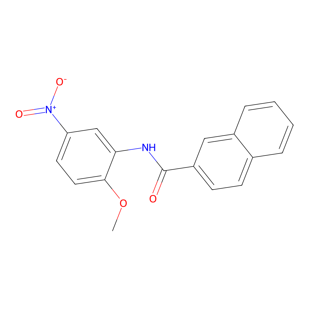 N-(2-methoxy-5-nitrophenyl)naphthalene-2-carboxamide molecular structure, CAS 444067-58-7