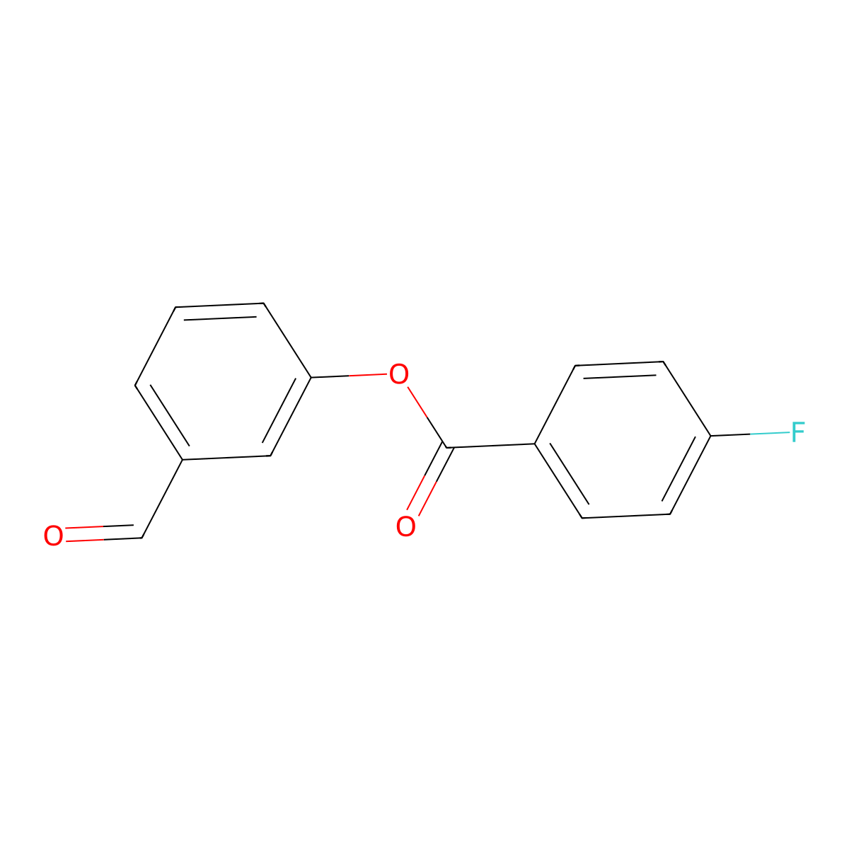 (3-Formylphenyl) 4-fluorobenzoate molecular structure, CAS 444076-31-7