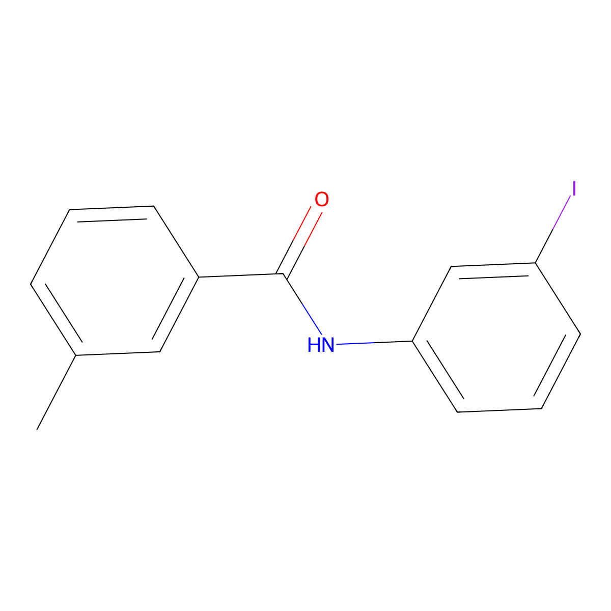 N-(3-iodophenyl)-3-methylbenzamide molecular structure, CAS 444077-77-4