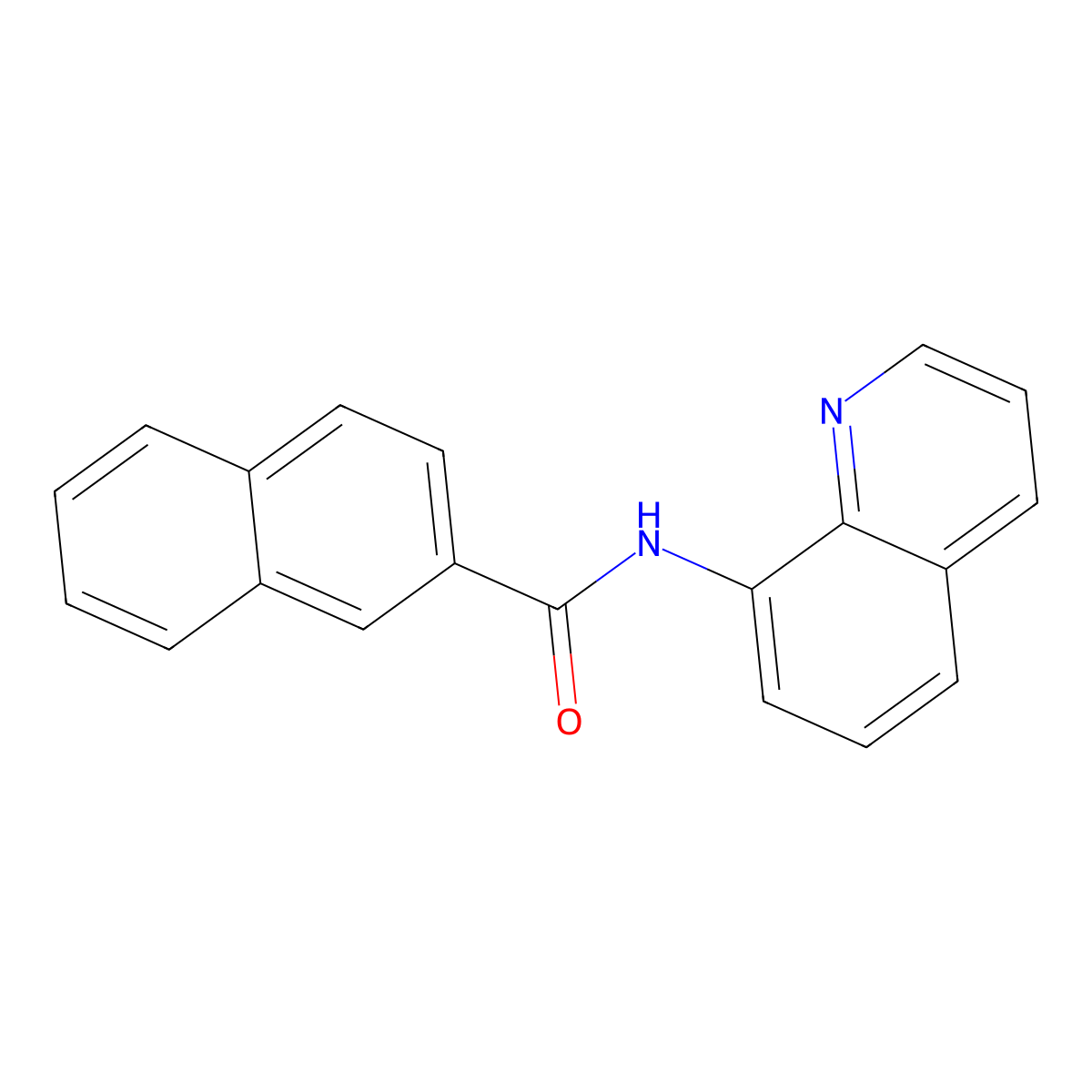 N-(8-quinolinyl)-2-naphthamide molecular structure, CAS 444079-13-4