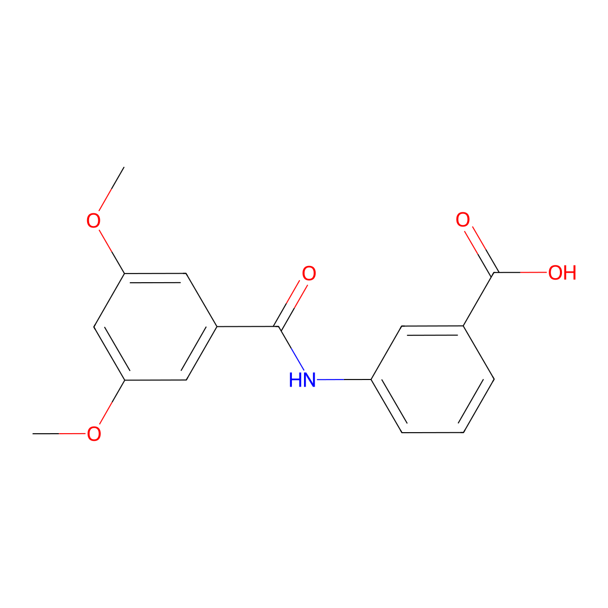 3-(3,5-Dimethoxybenzamido)benzoic acid molecular structure, CAS 444080-03-9