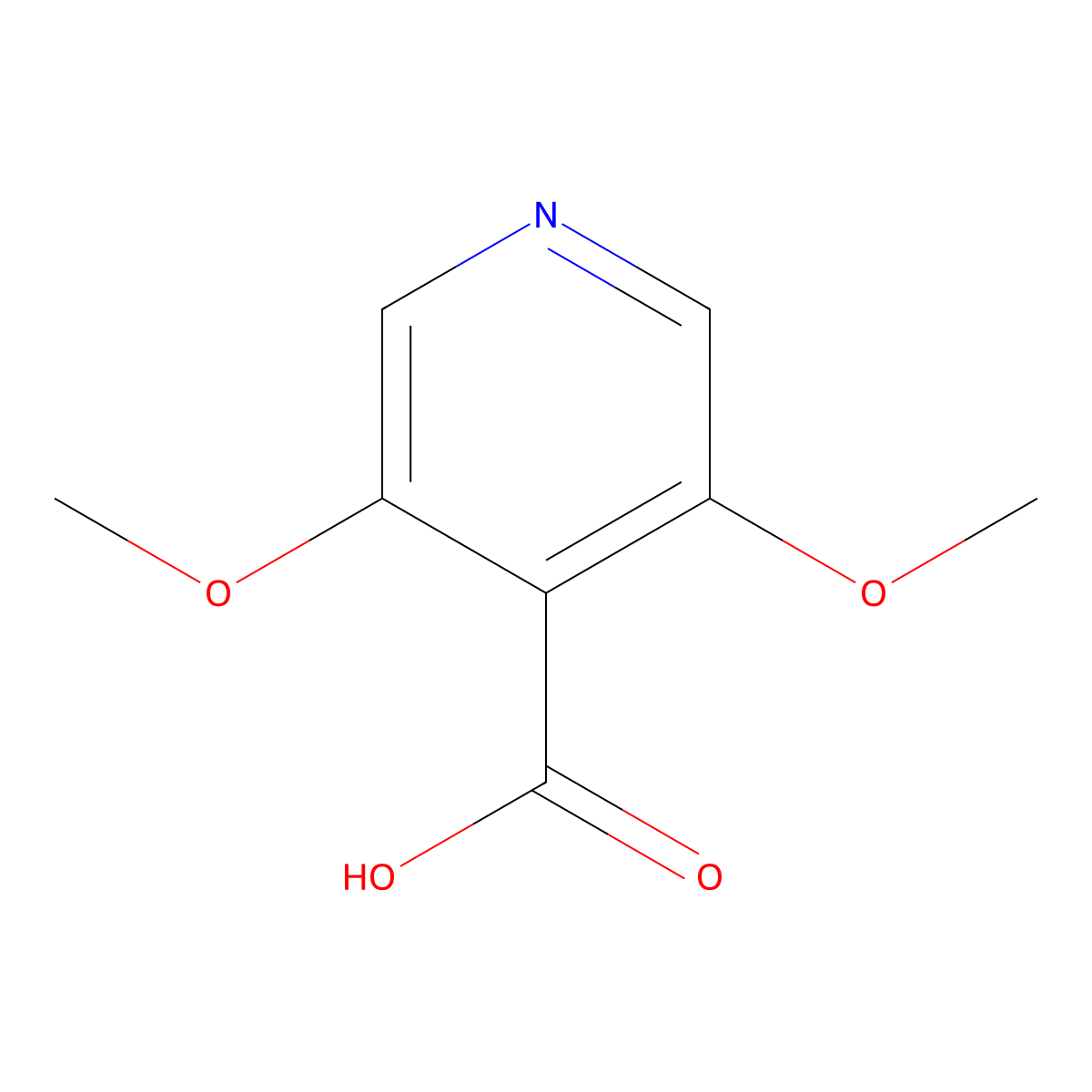3,5-Dimethoxyisonicotinic acid molecular structure, CAS 444087-36-9