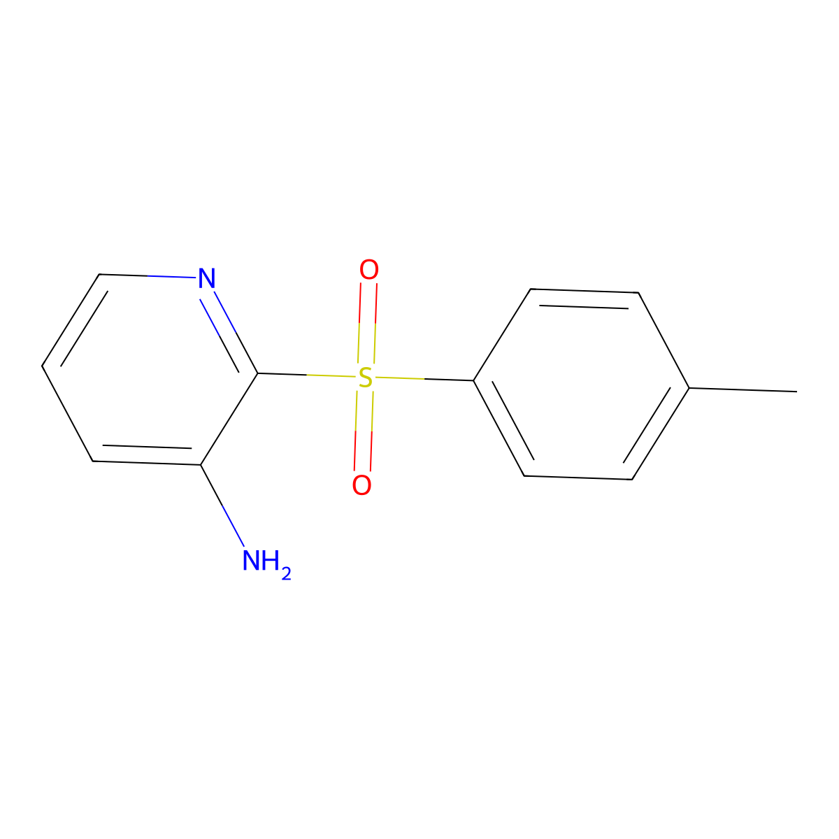 2-[(4-Methylphenyl)sulfonyl]-3-pyridinylamine molecular structure, CAS 444087-52-9