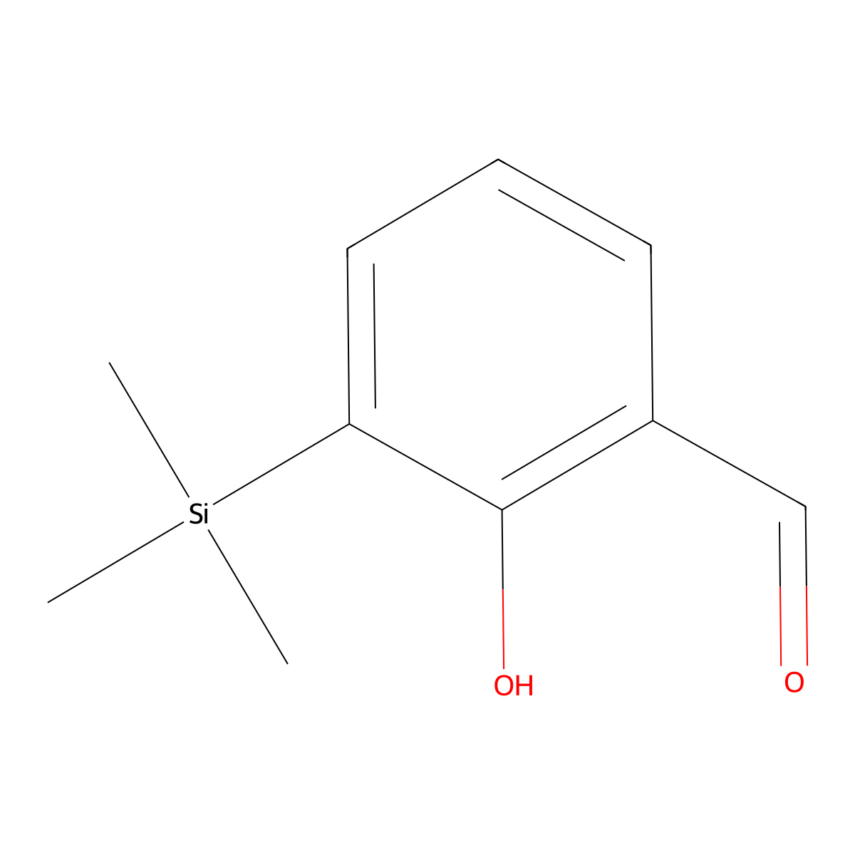 2-Hydroxy-3-(trimethylsilyl)benzaldehyde molecular structure, CAS 444095-29-8