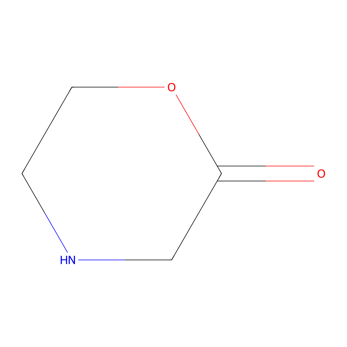 Morpholin-2-one molecular structure, CAS 4441-15-0