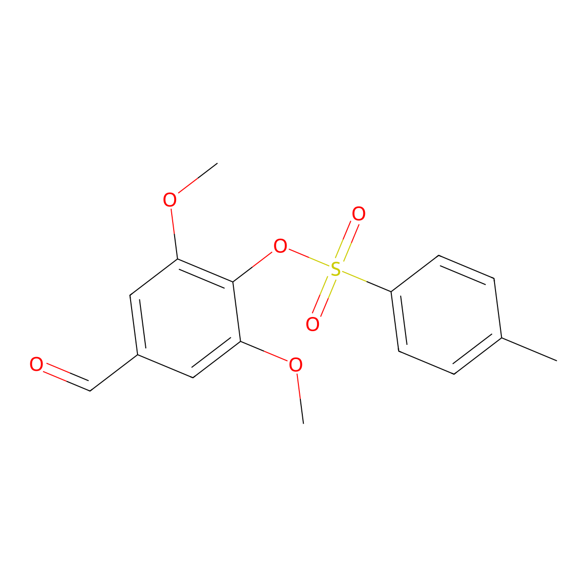 4-Formyl-2,6-dimethoxyphenyl 4-methylbenzenesulfonate molecular structure, CAS 444110-24-1