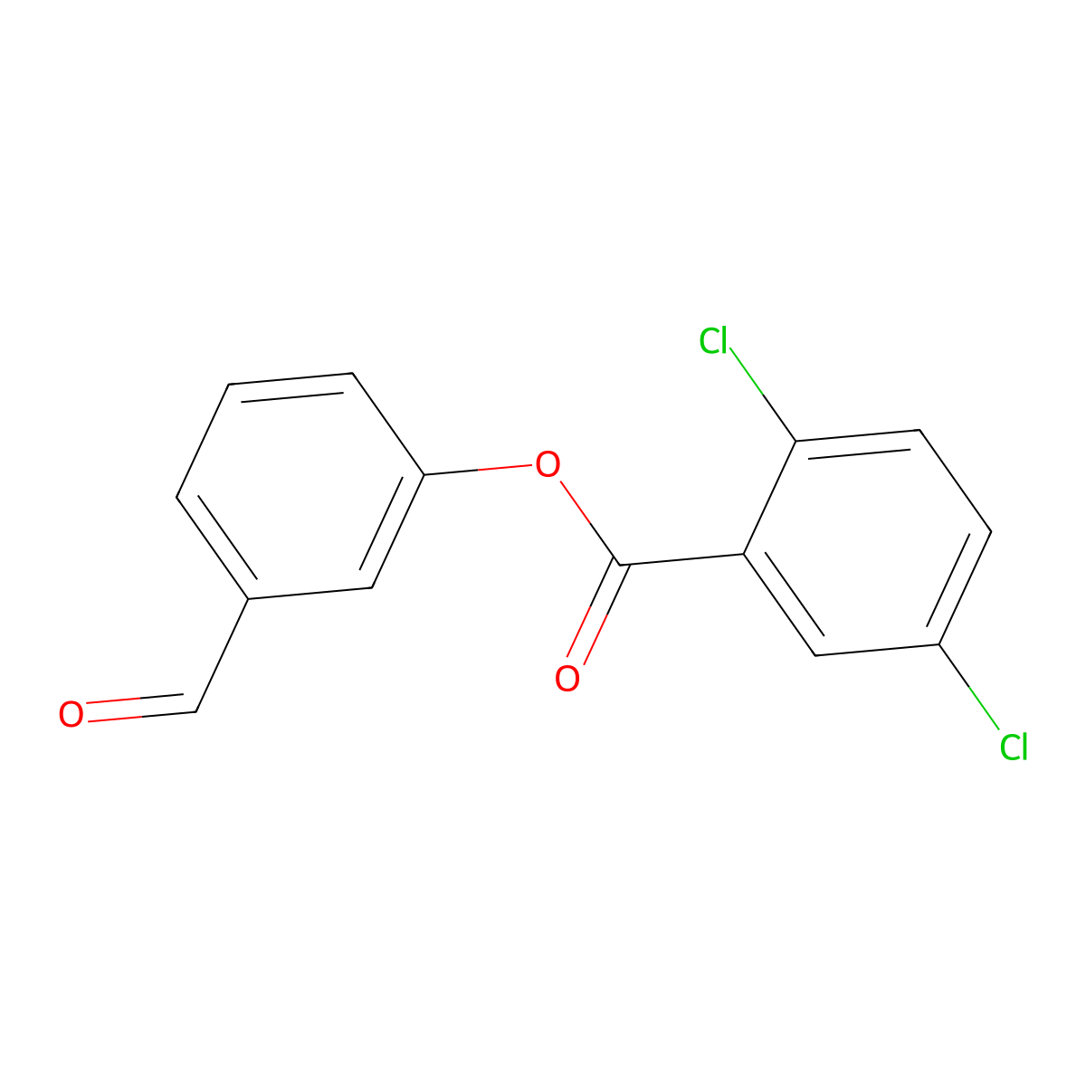 3-Formylphenyl 2,5-dichlorobenzoate molecular structure, CAS 444113-21-7