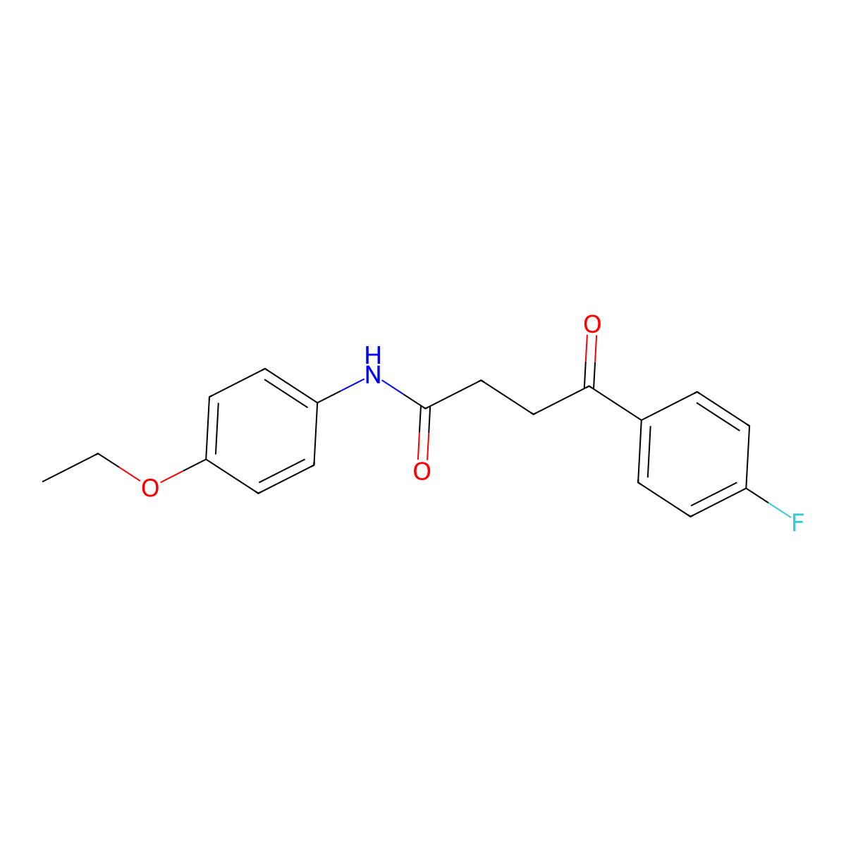 N-(4-ethoxyphenyl)-4-(4-fluorophenyl)-4-oxobutanamide molecular structure, CAS 444144-19-8