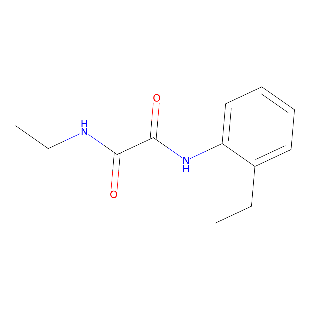 N-ethyl-N'-(2-ethylphenyl)ethanediamide molecular structure, CAS 444148-25-8