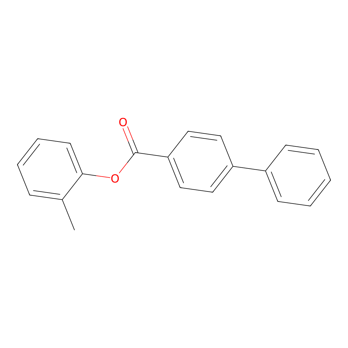 2-Methylphenyl [1,1'-biphenyl]-4-carboxylate molecular structure, CAS 444148-97-4