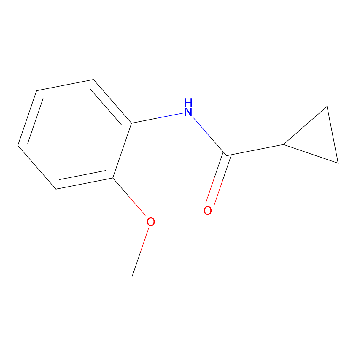 N-(2-methoxyphenyl)cyclopropanecarboxamide molecular structure, CAS 444149-33-1