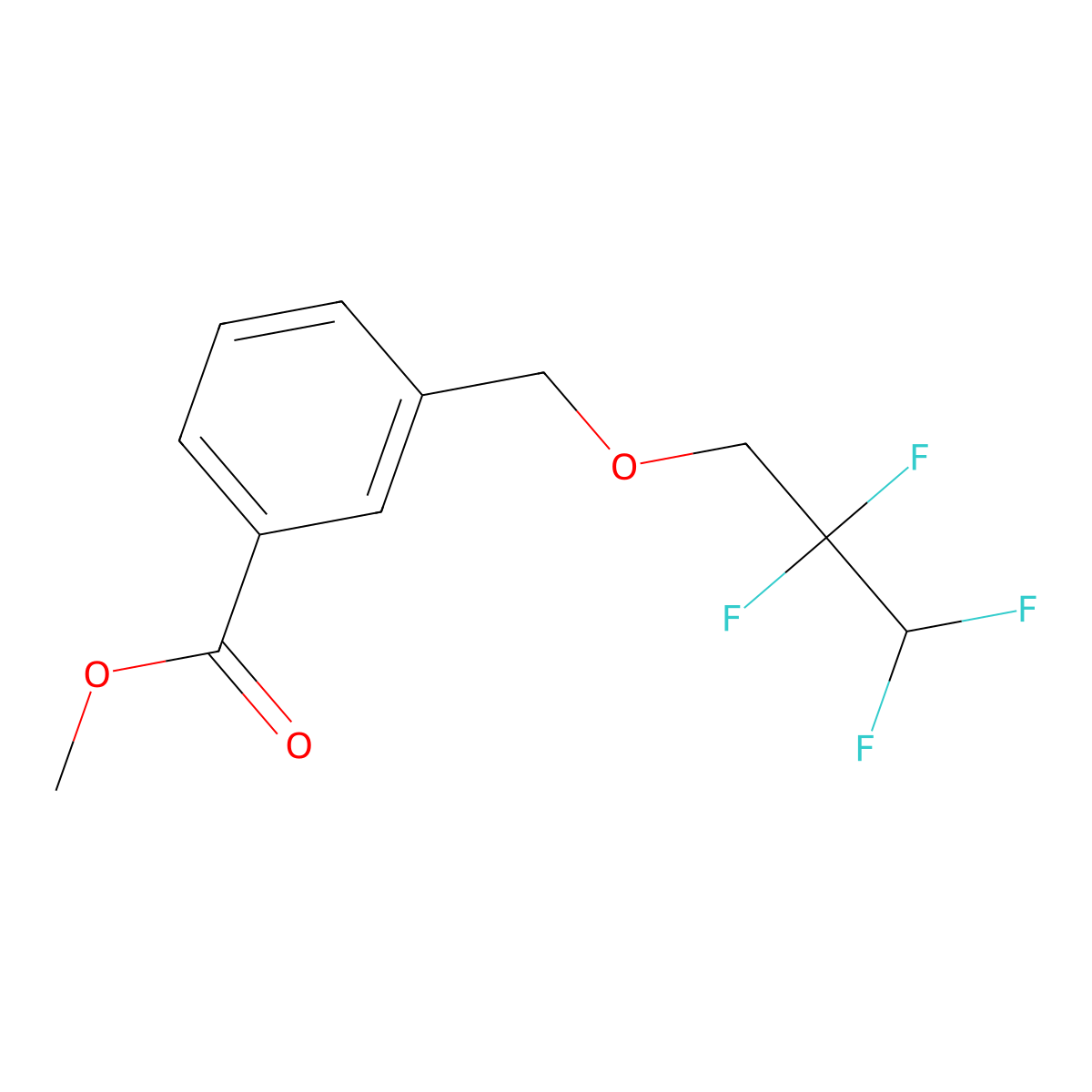 Methyl 3-((2,2,3,3-tetrafluoropropoxy)methyl)benzoate molecular structure, CAS 444149-81-9