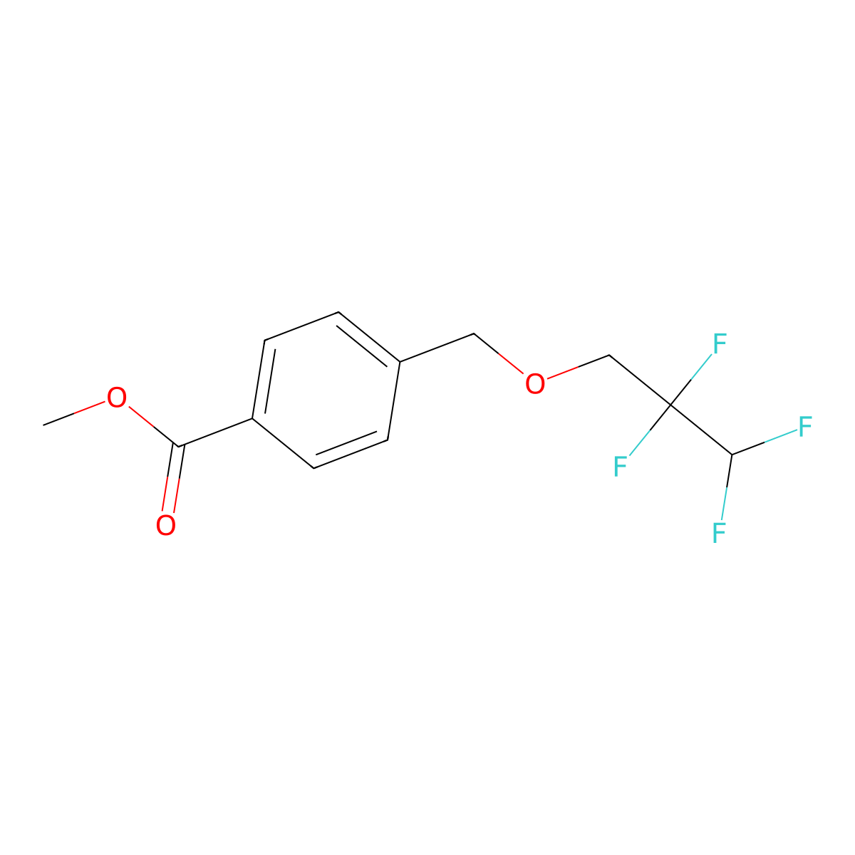 Methyl 4-[(2,2,3,3-tetrafluoropropoxy)methyl]benzoate molecular structure, CAS 444150-72-5