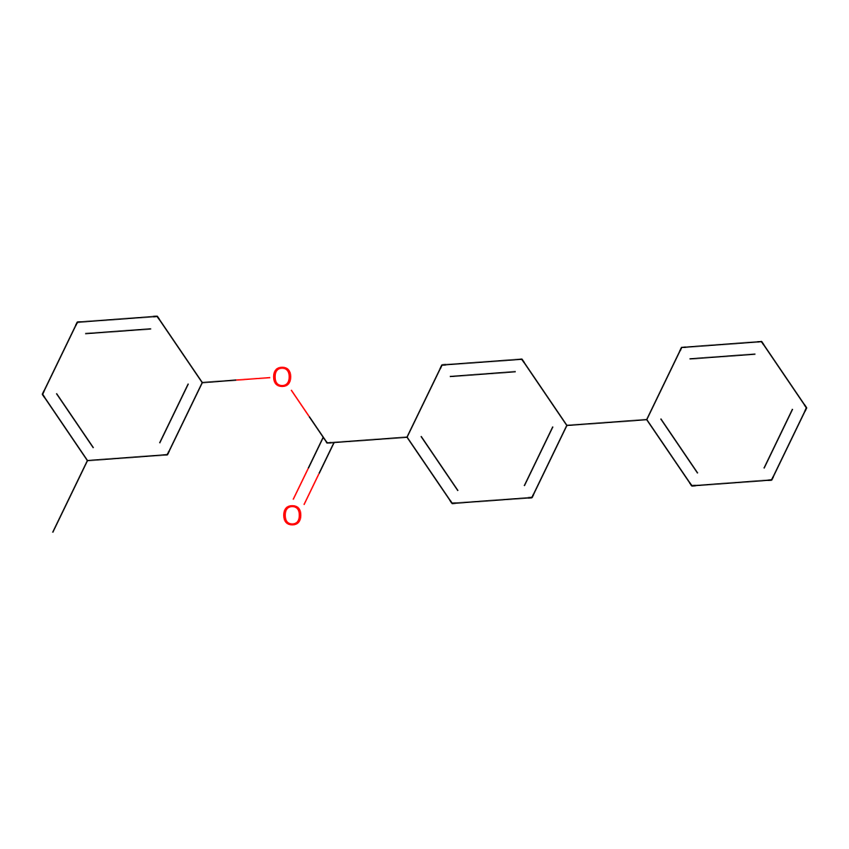 3-Methylphenyl [1,1'-biphenyl]-4-carboxylate molecular structure, CAS 444150-94-1