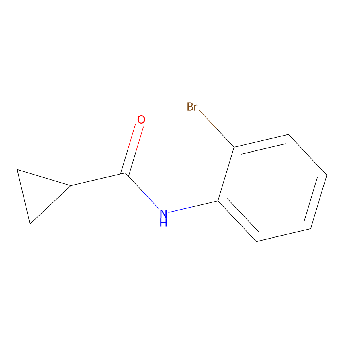 N-(2-Bromophenyl)cyclopropanecarboxamide molecular structure, CAS 444151-72-8