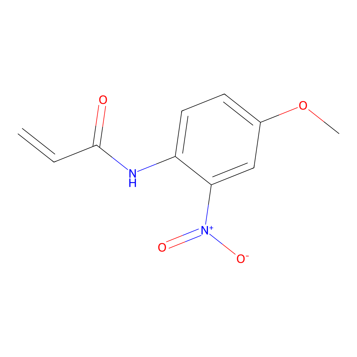 N-(4-methoxy-2-nitrophenyl)prop-2-enamide molecular structure, CAS 444166-94-3