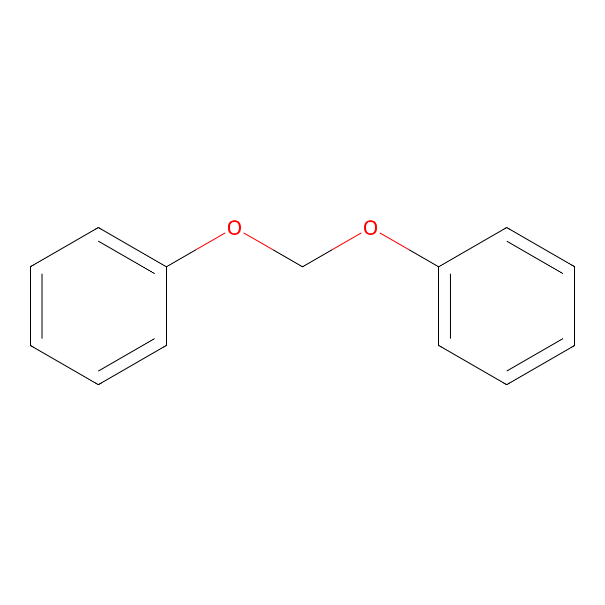 Diphenoxymethane molecular structure, CAS 4442-41-5