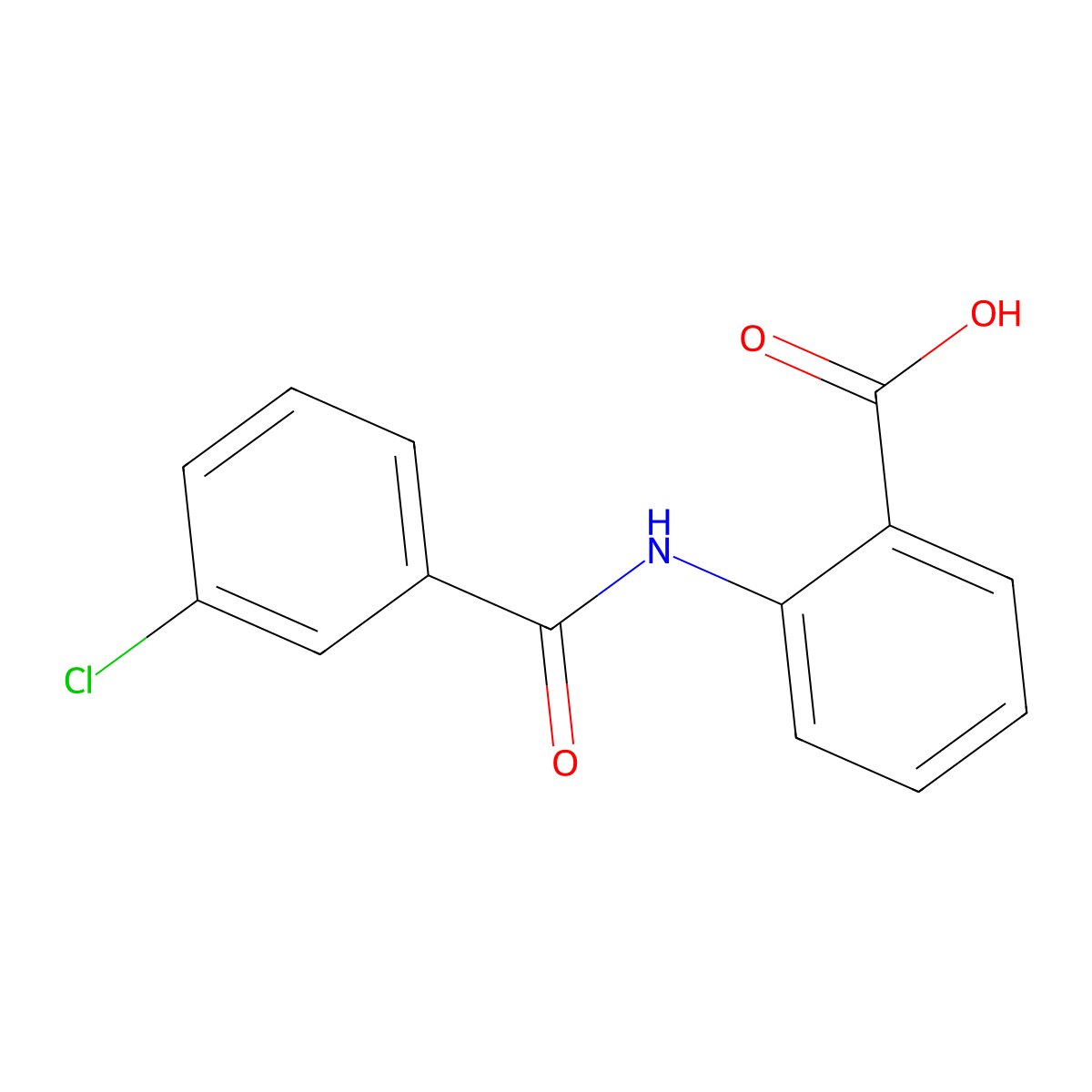 2-[(3-chlorobenzoyl)amino]benzoic Acid molecular structure, CAS 444286-45-7