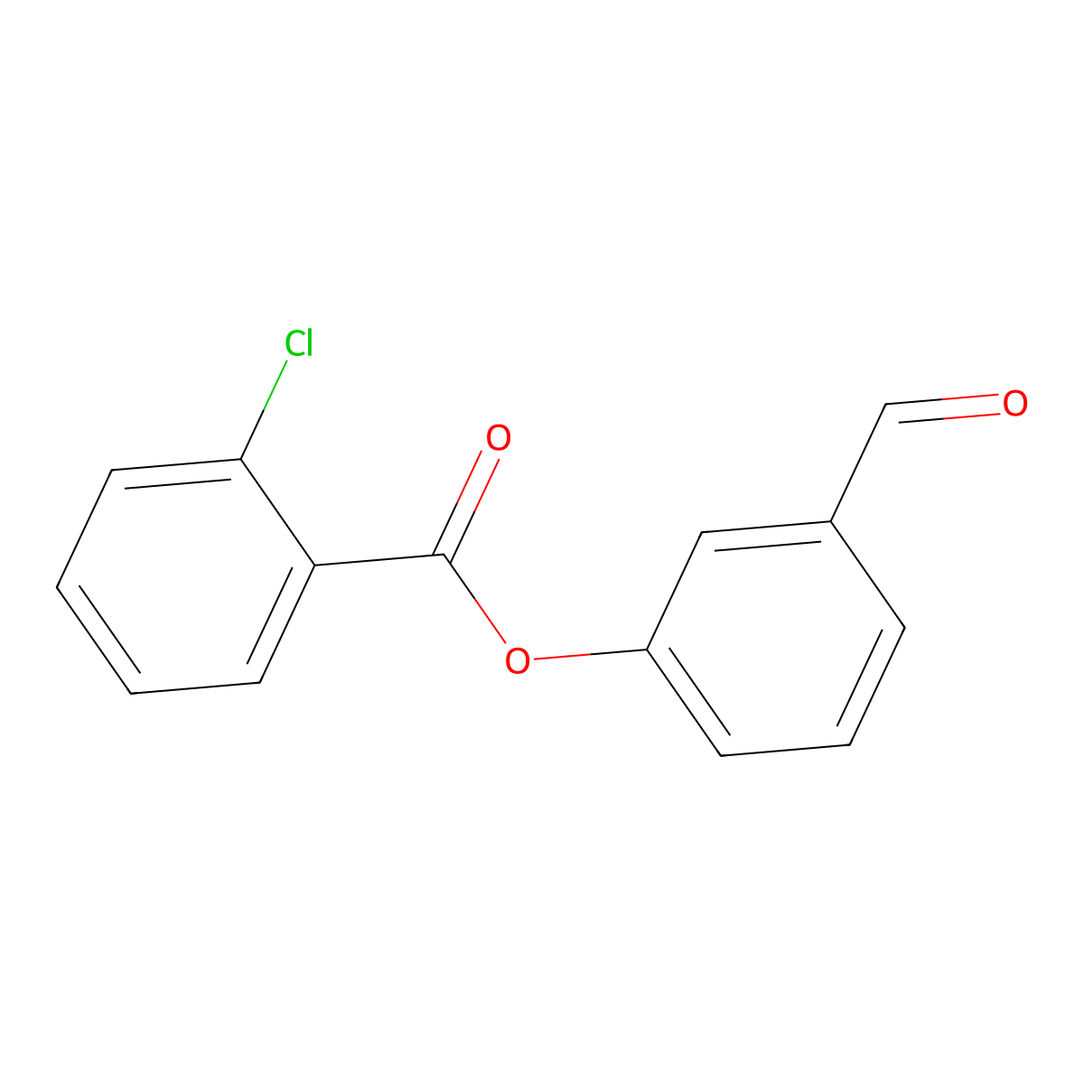 3-Formylphenyl 2-chlorobenzoate molecular structure, CAS 444286-64-0
