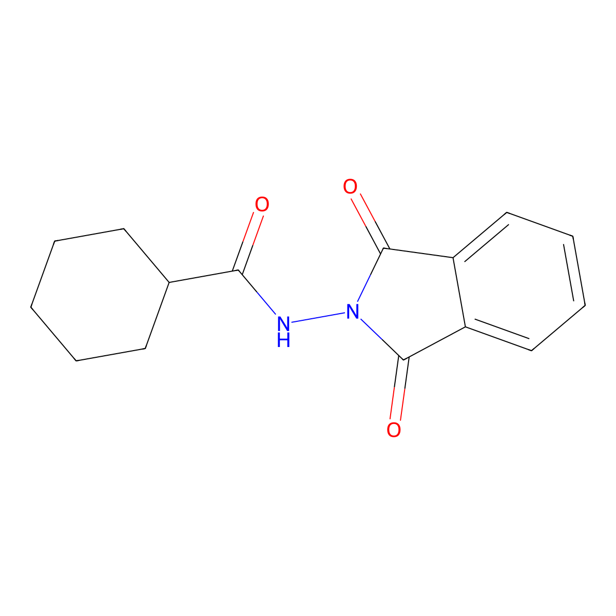N-(1,3-dioxo-1,3-dihydro-2H-isoindol-2-yl)cyclohexanecarboxamide molecular structure, CAS 444286-68-4