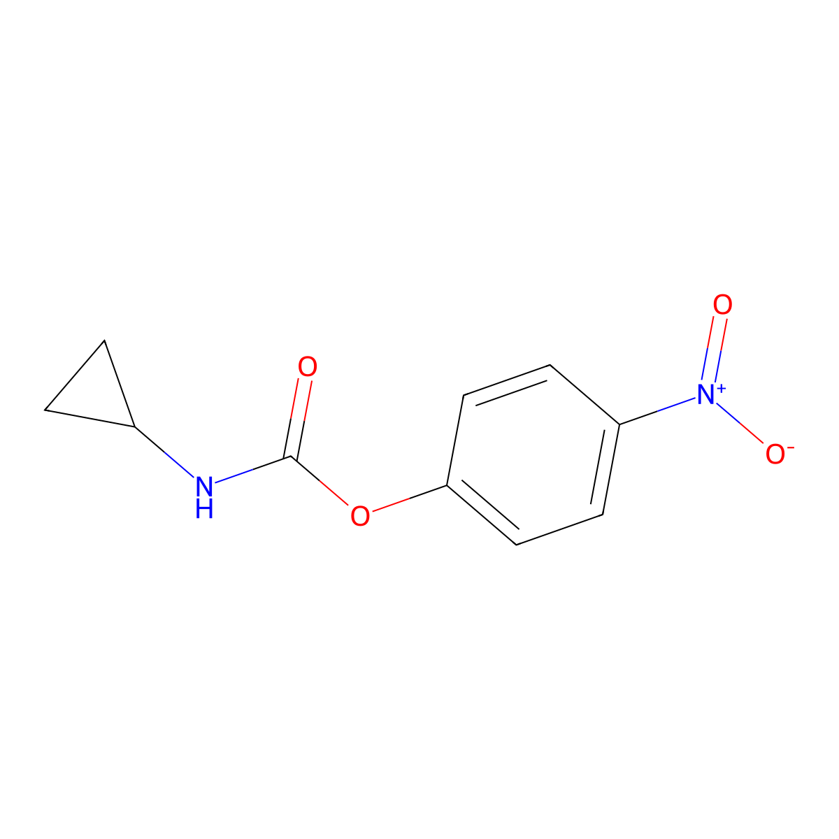 4-Nitrophenyl cyclopropylcarbamate molecular structure, CAS 444288-42-0