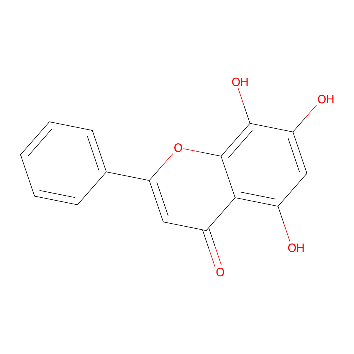 Norwogonin molecular structure, CAS 4443-09-8