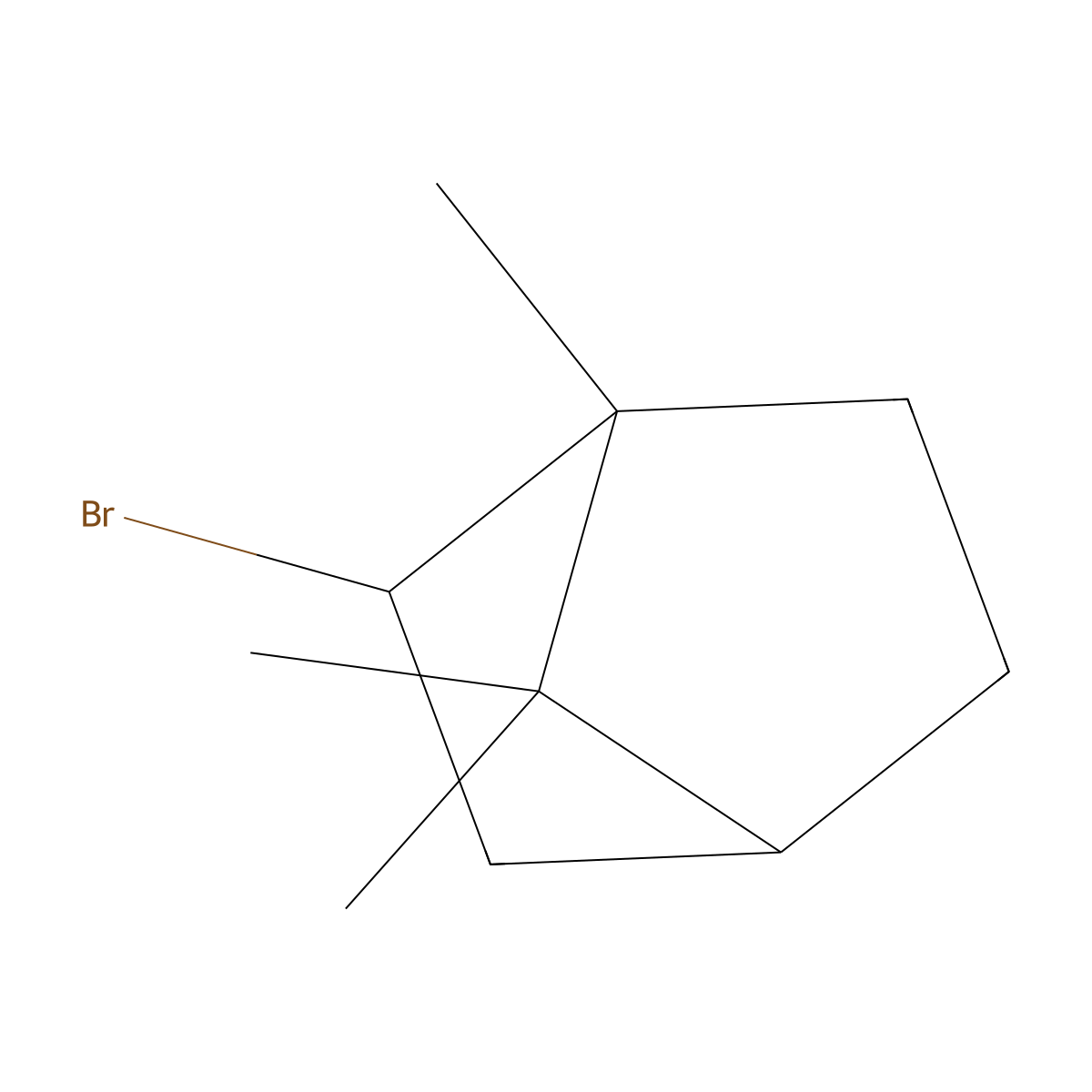 Bornyl bromide molecular structure, CAS 4443-48-5