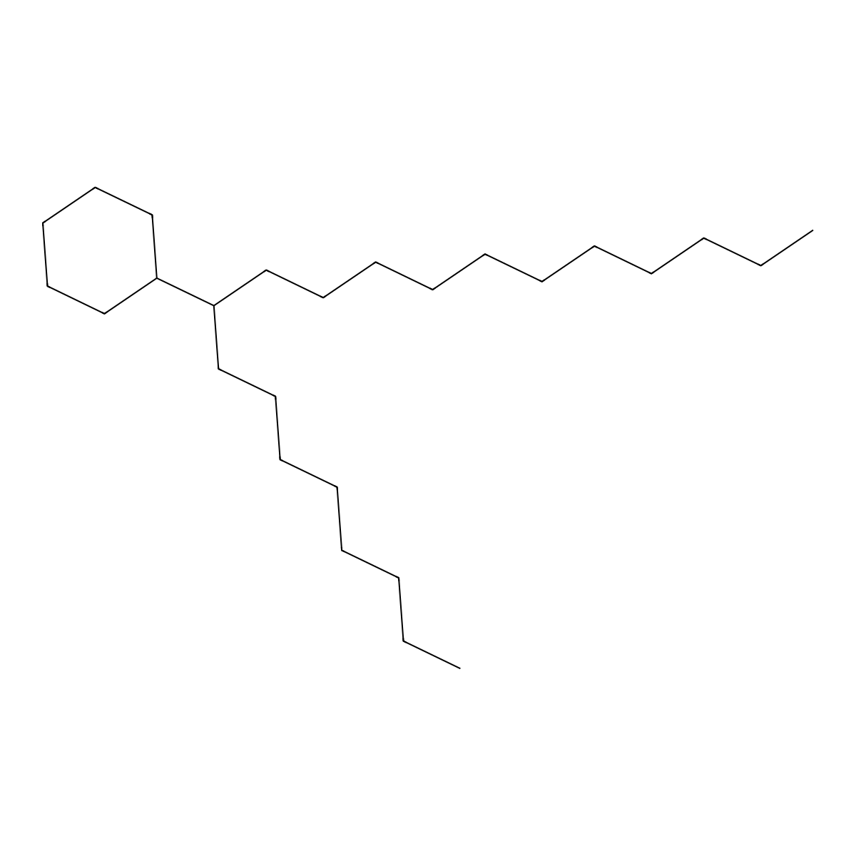 Eicosane, 9-cyclohexyl- molecular structure, CAS 4443-61-2