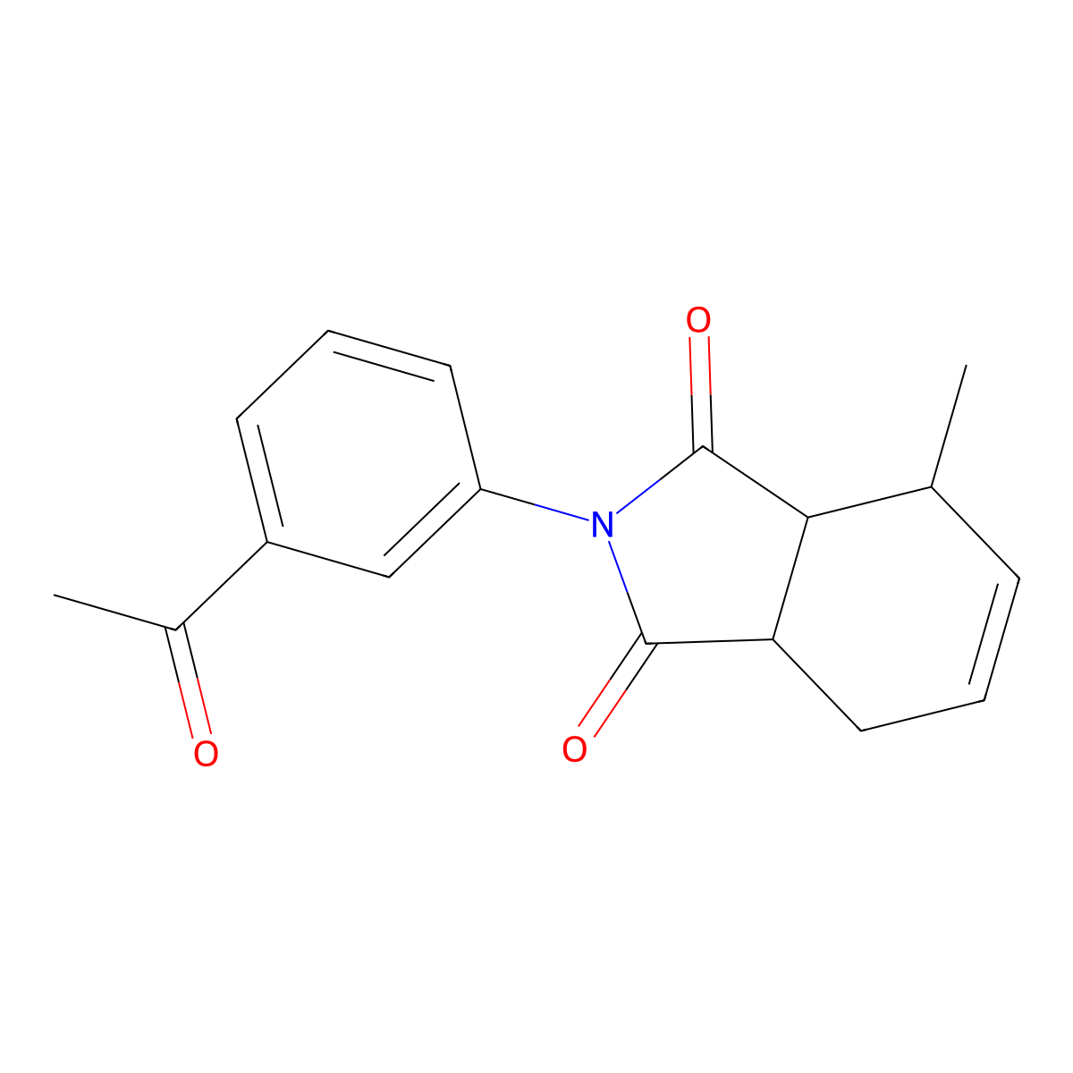 2-(3-Acetylphenyl)-4-methyl-3a,4,7,7a-tetrahydroisoindole-1,3-dione molecular structure, CAS 444336-46-3