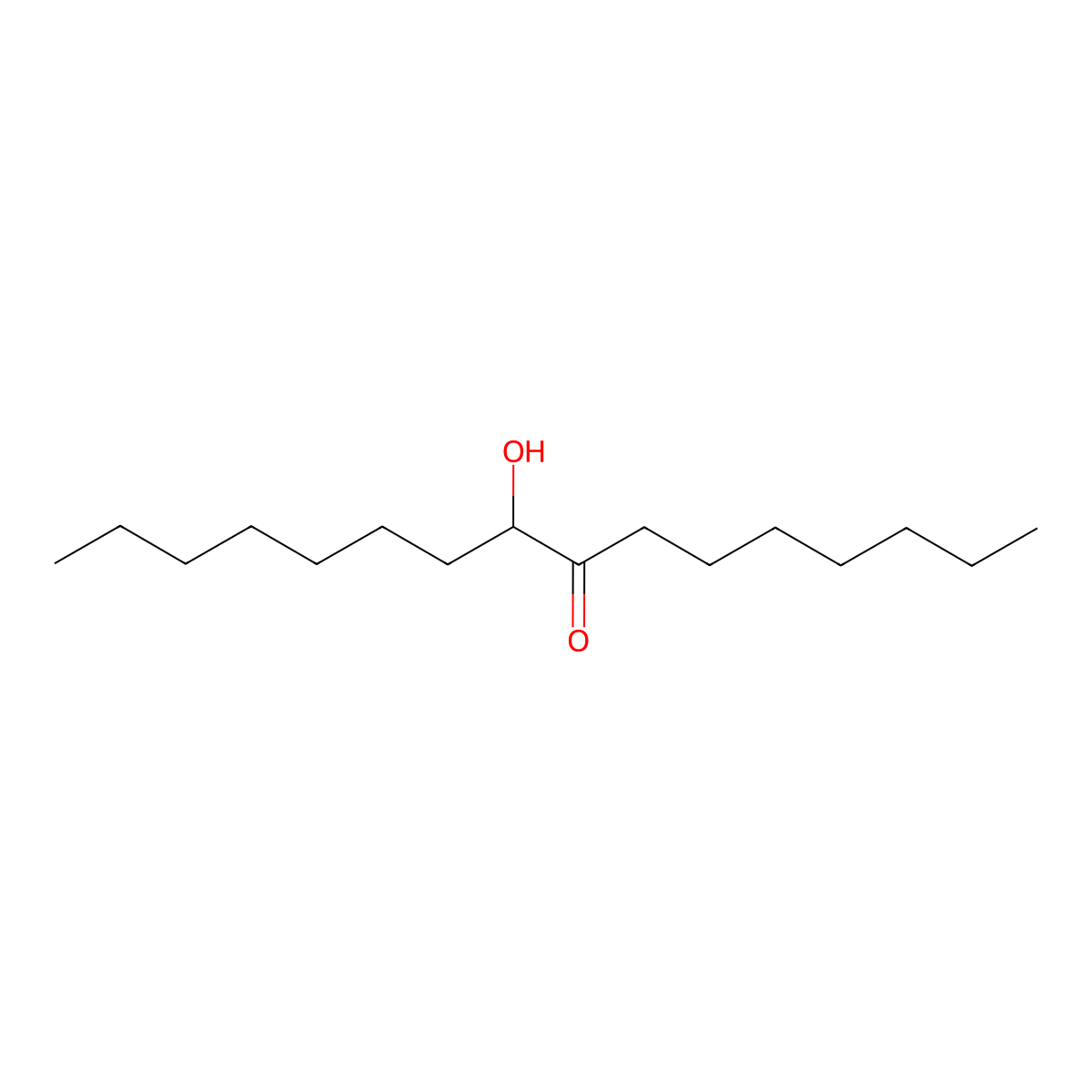 9-Hydroxyhexadecan-8-one molecular structure, CAS 4444-11-5