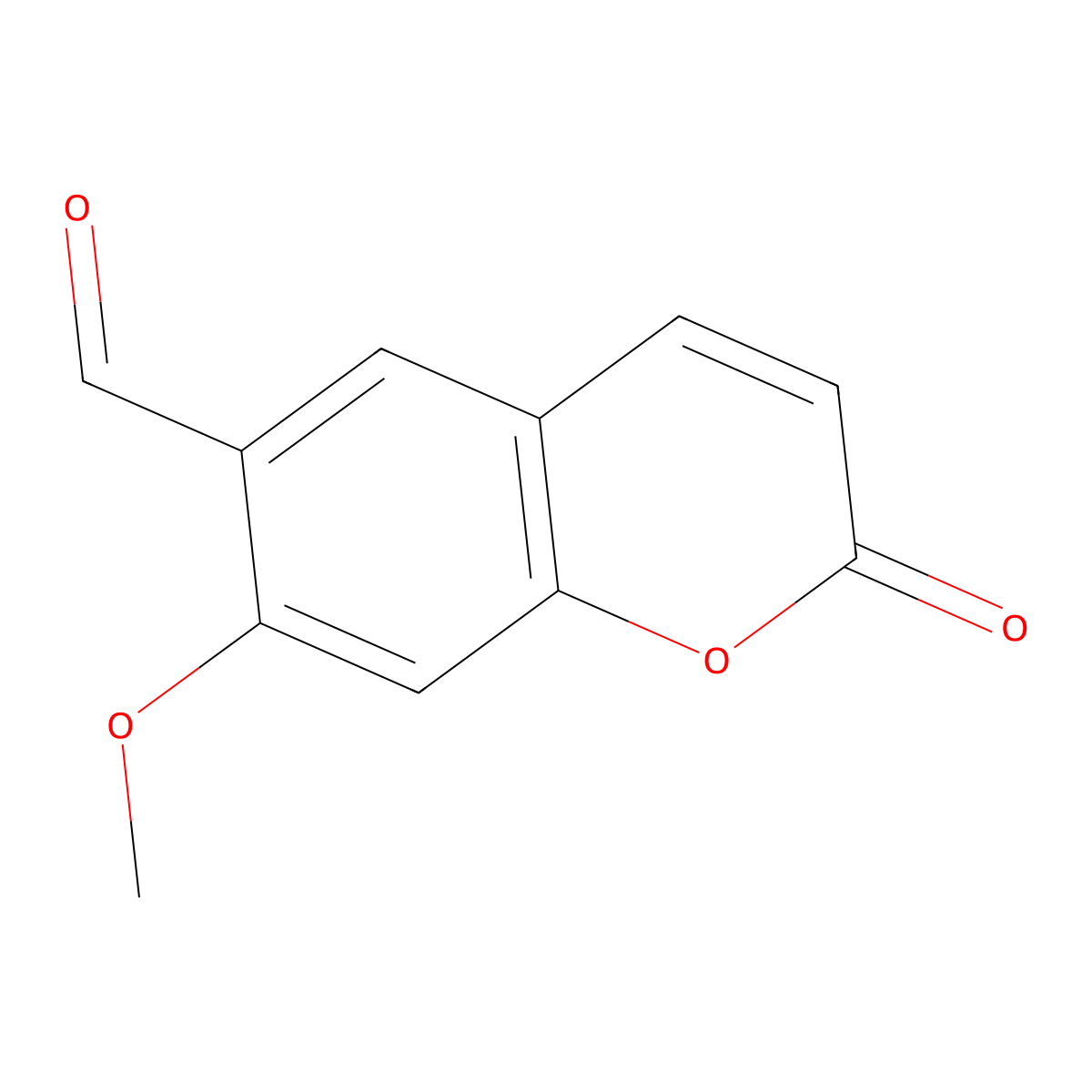 Crenulatin coumarin molecular structure, CAS 4444-74-0