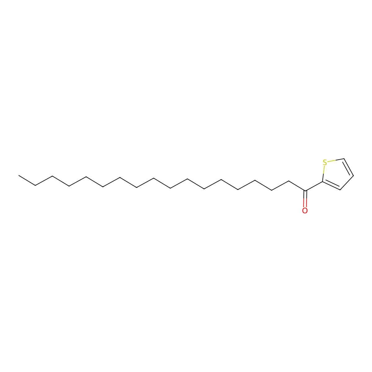 2-Octadecanoylthiophene molecular structure, CAS 4444-90-0