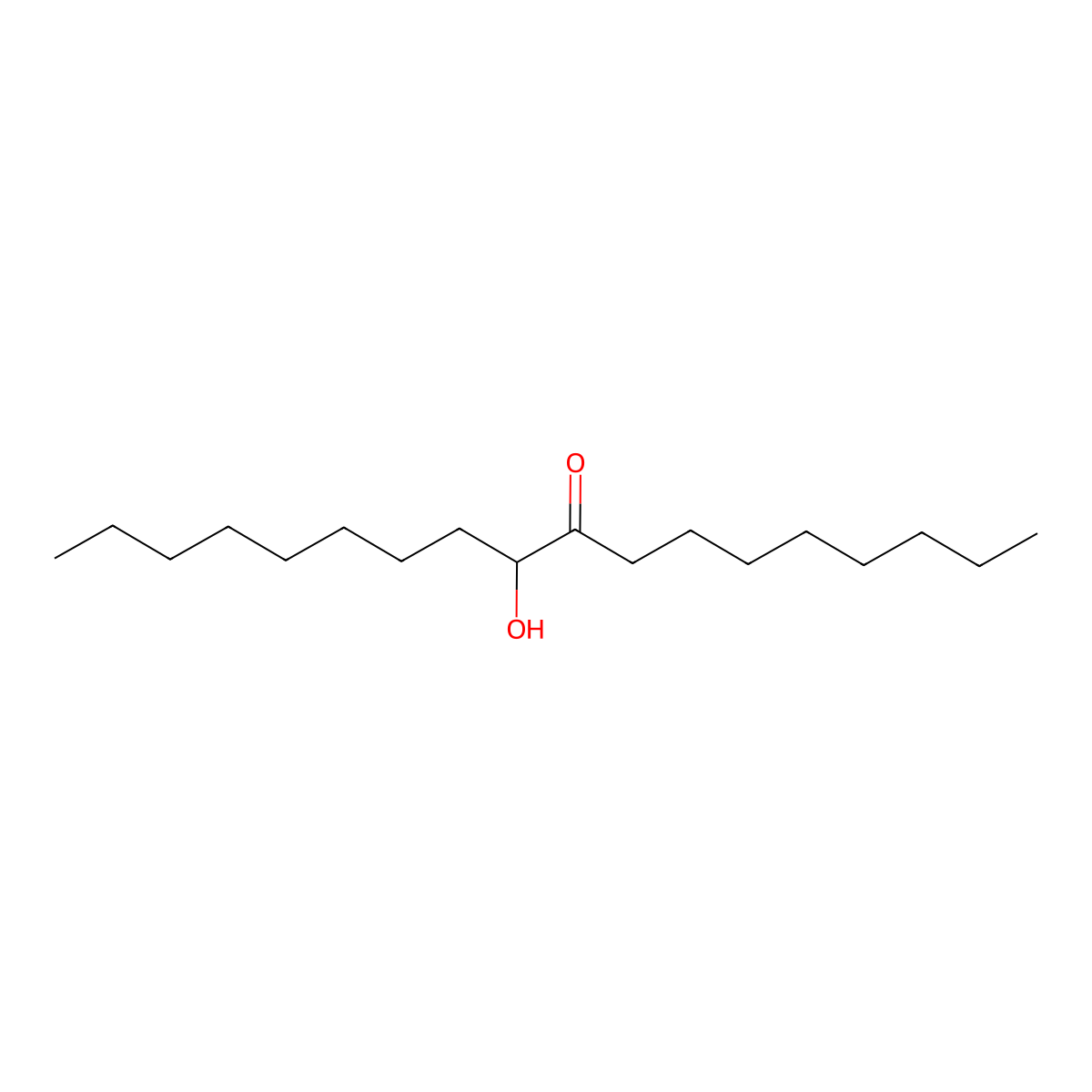 10-Hydroxyoctadecan-9-one molecular structure, CAS 4444-91-1