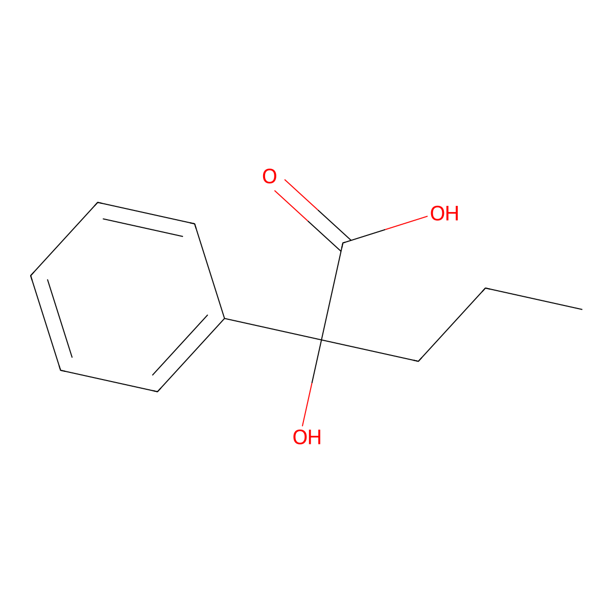 Hydroxyphenylvaleric acid molecular structure, CAS 4445-16-3