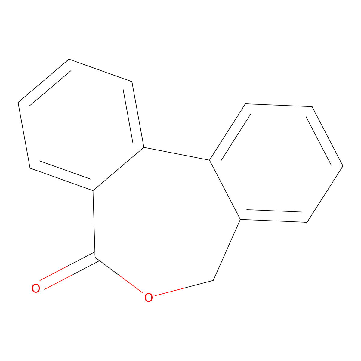 Dibenz(c,e)oxepin-5(7H)-one molecular structure, CAS 4445-34-5
