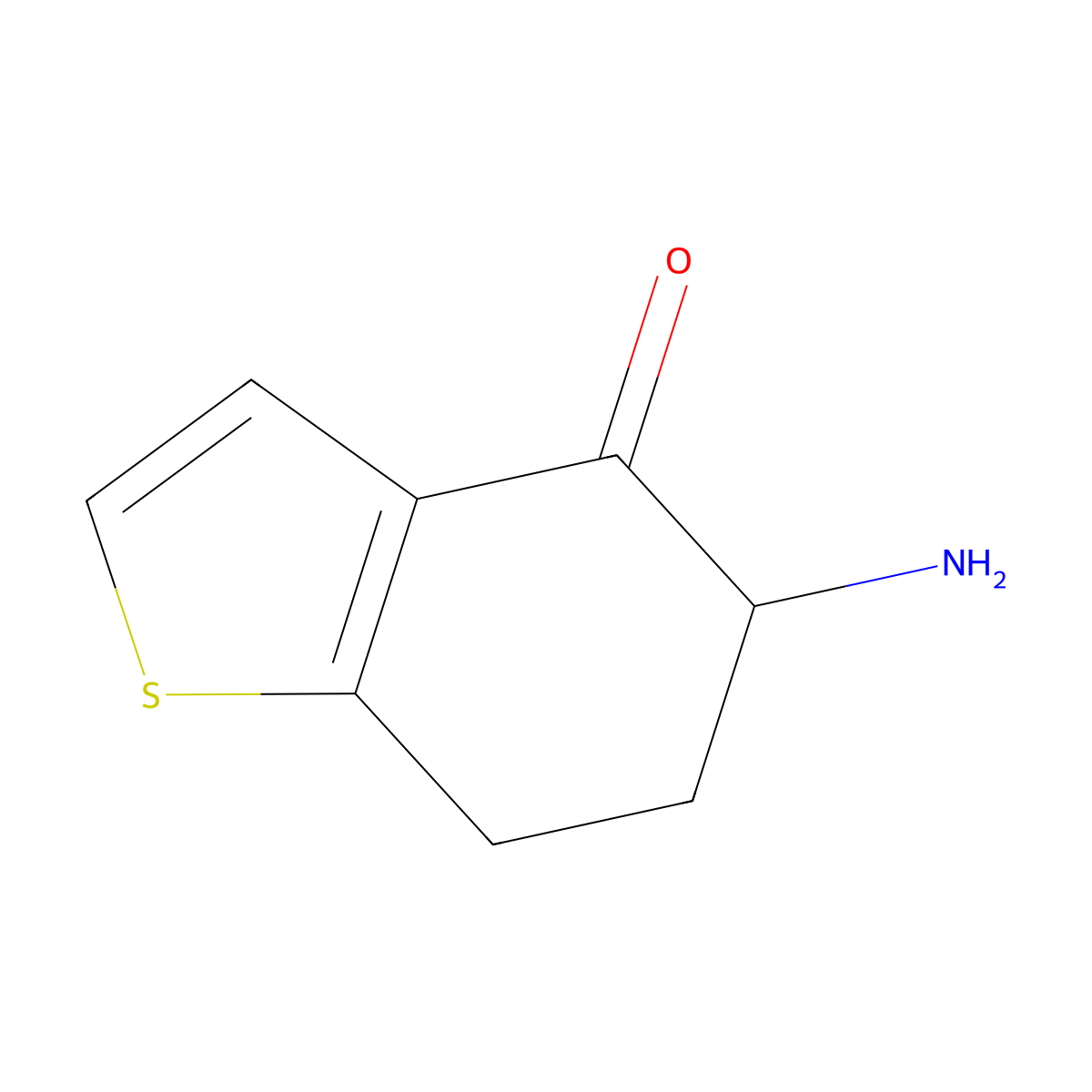 5-Amino-6,7-dihydro-5H-benzo[B]thiophen-4-one molecular structure, CAS 444559-55-1