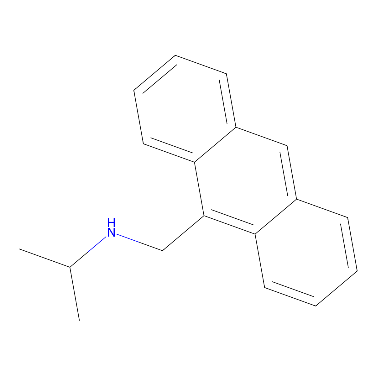 [(Anthracen-9-yl)methyl](propan-2-yl)amine molecular structure, CAS 444576-95-8