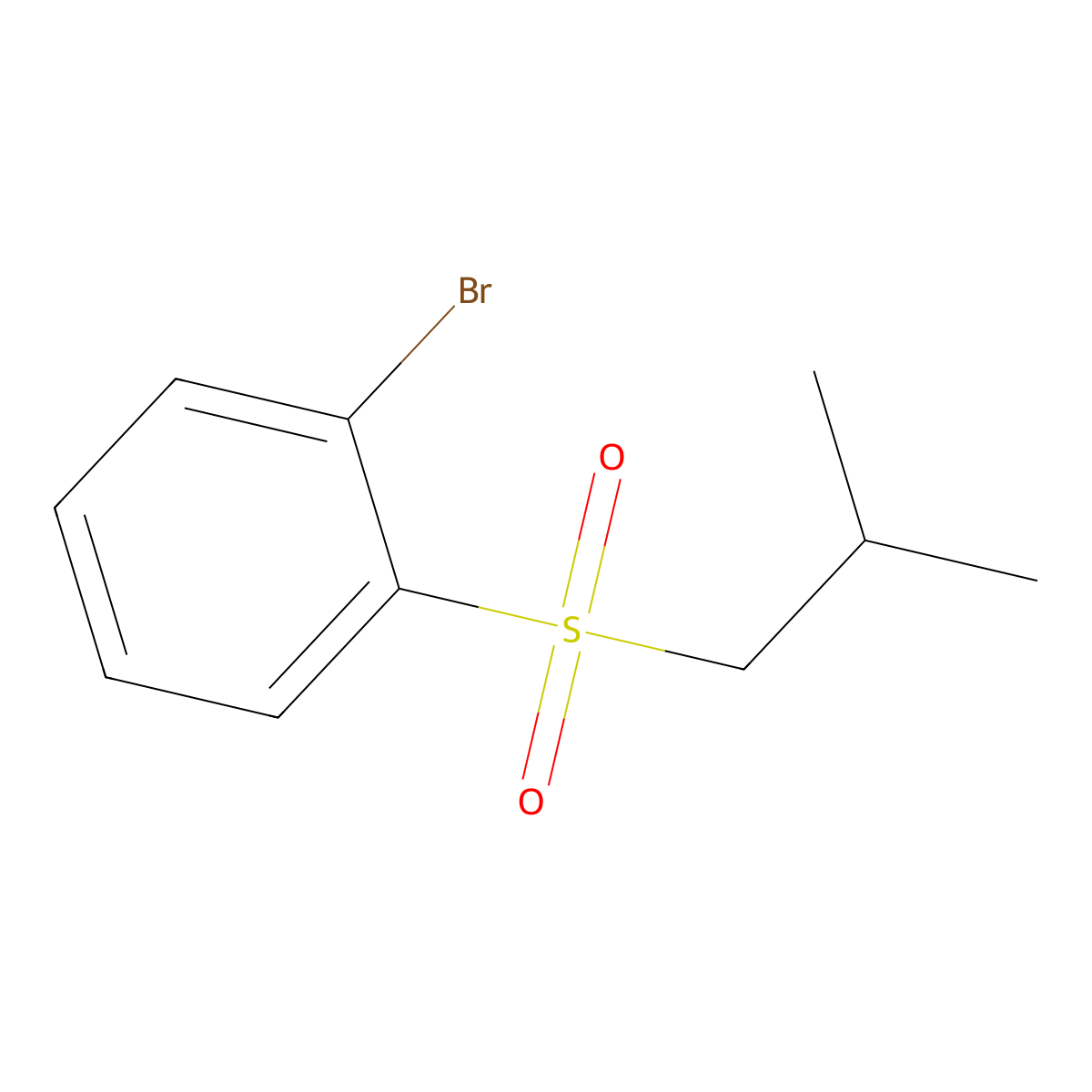 1-Bromo-2-(isobutylsulfonyl)benzene molecular structure, CAS 444581-50-4