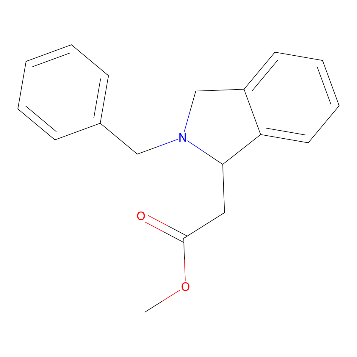 Methyl 2-(2-benzylisoindolin-1-yl)acetate molecular structure, CAS 444583-96-4