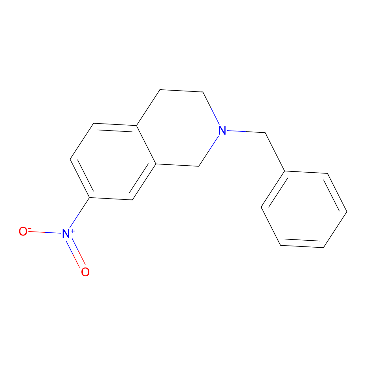 2-Benzyl-7-nitro-1,2,3,4-tetrahydroisoquinoline molecular structure, CAS 444588-09-4