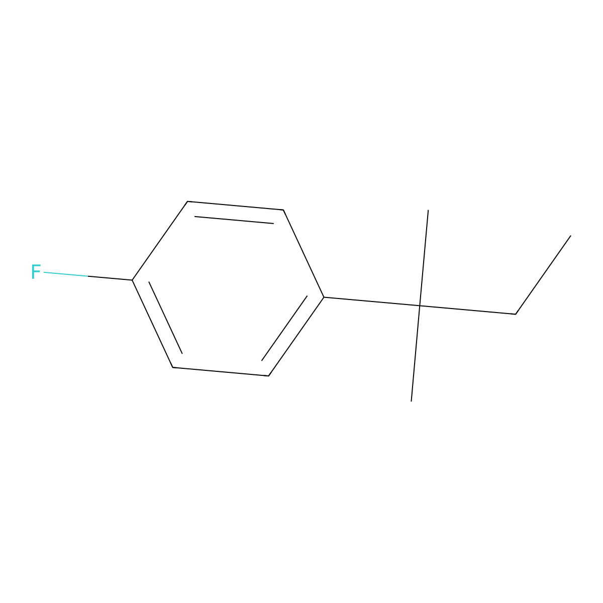 1-Fluoro-4-(2-methylbutan-2-yl)benzene molecular structure, CAS 444603-90-1