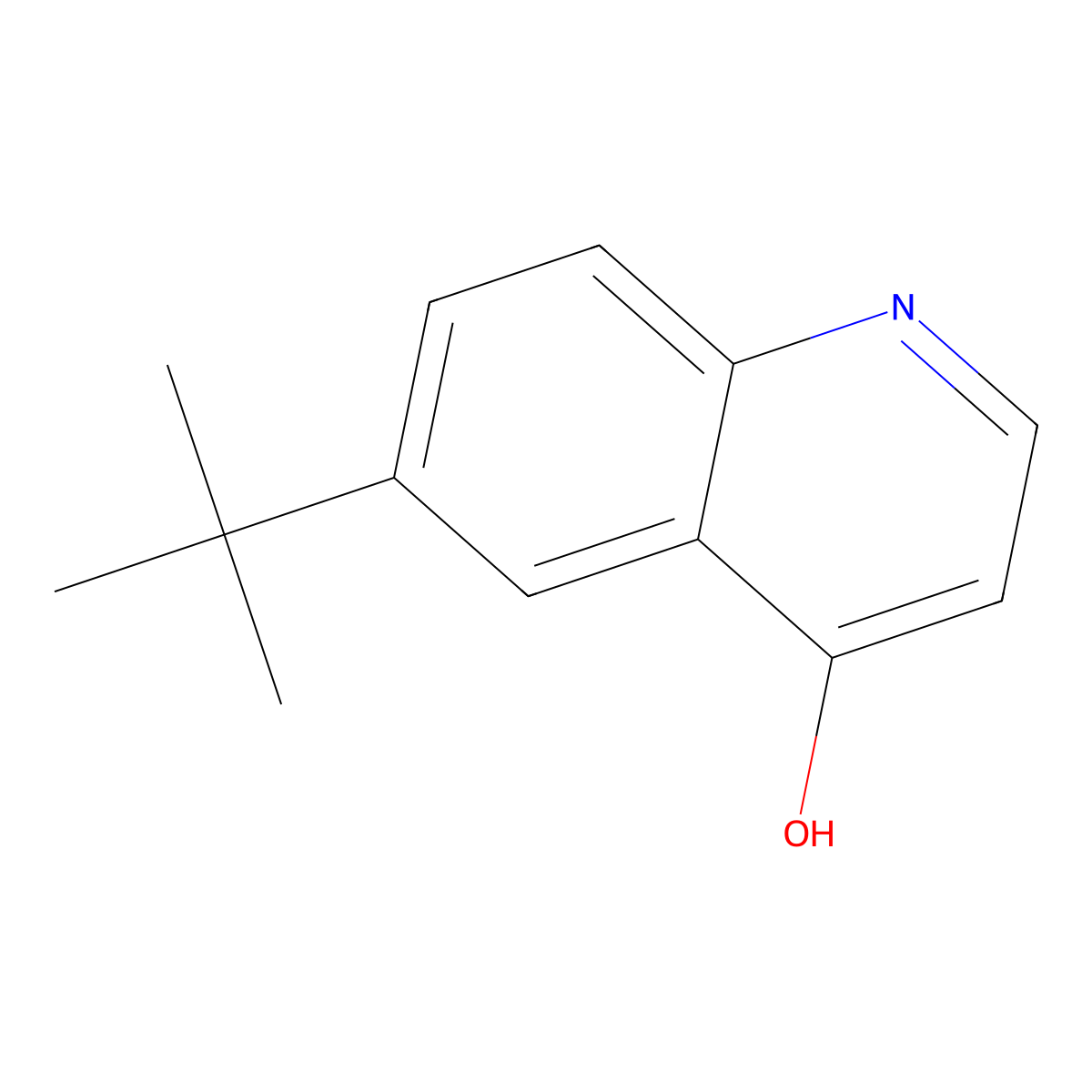 6-Tert-butylquinolin-4-OL molecular structure, CAS 444609-92-1