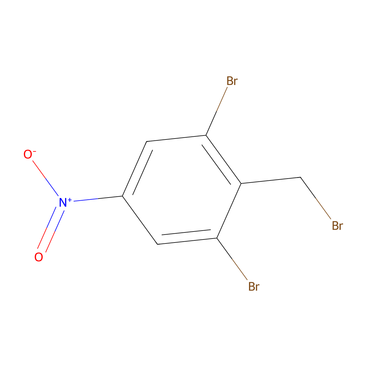 1,3-Dibromo-2-(bromomethyl)-5-nitrobenzene molecular structure, CAS 444664-09-9