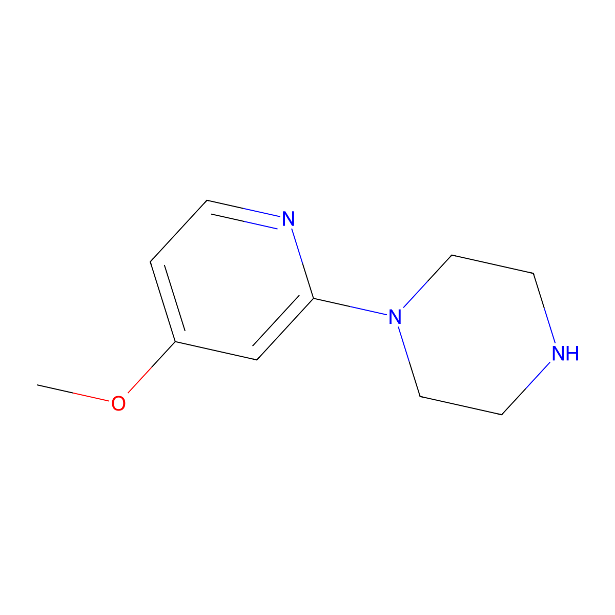 1-(4-Methoxypyridin-2-yl)piperazine molecular structure, CAS 444666-41-5