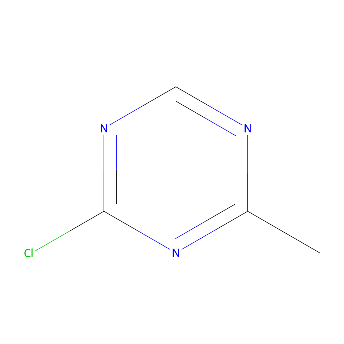 2-Chloro-4-methyl-1,3,5-triazine molecular structure, CAS 444666-43-7