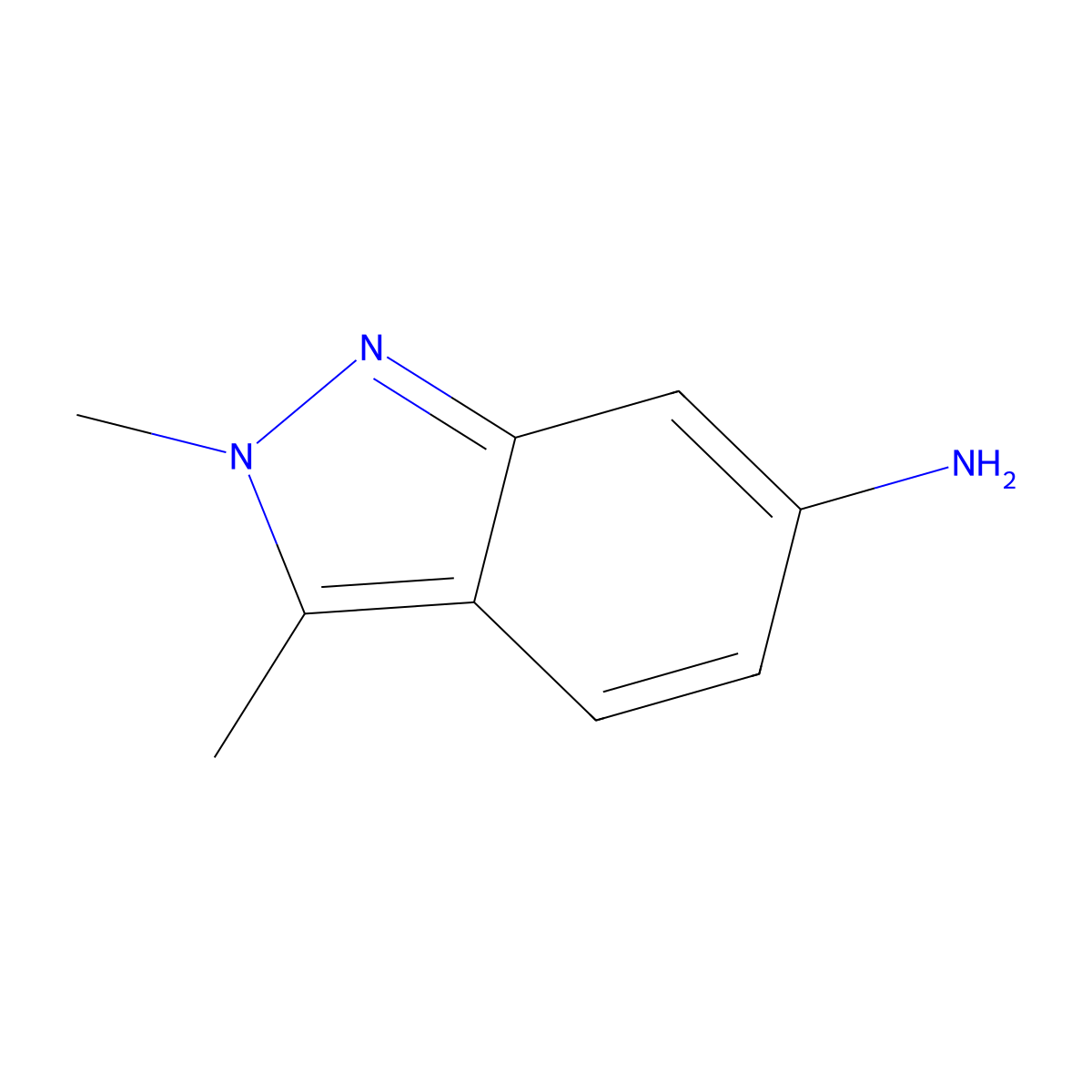 2,3-dimethyl-2H-indazol-6-amine molecular structure, CAS 444731-72-0