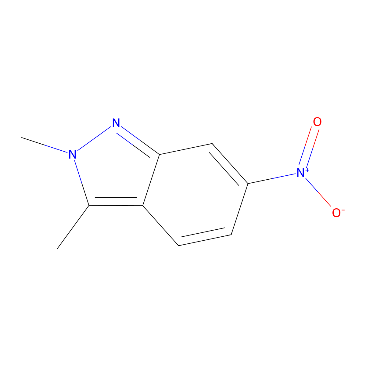 2,3-Dimethyl-6-nitro-2H-indazole molecular structure, CAS 444731-73-1