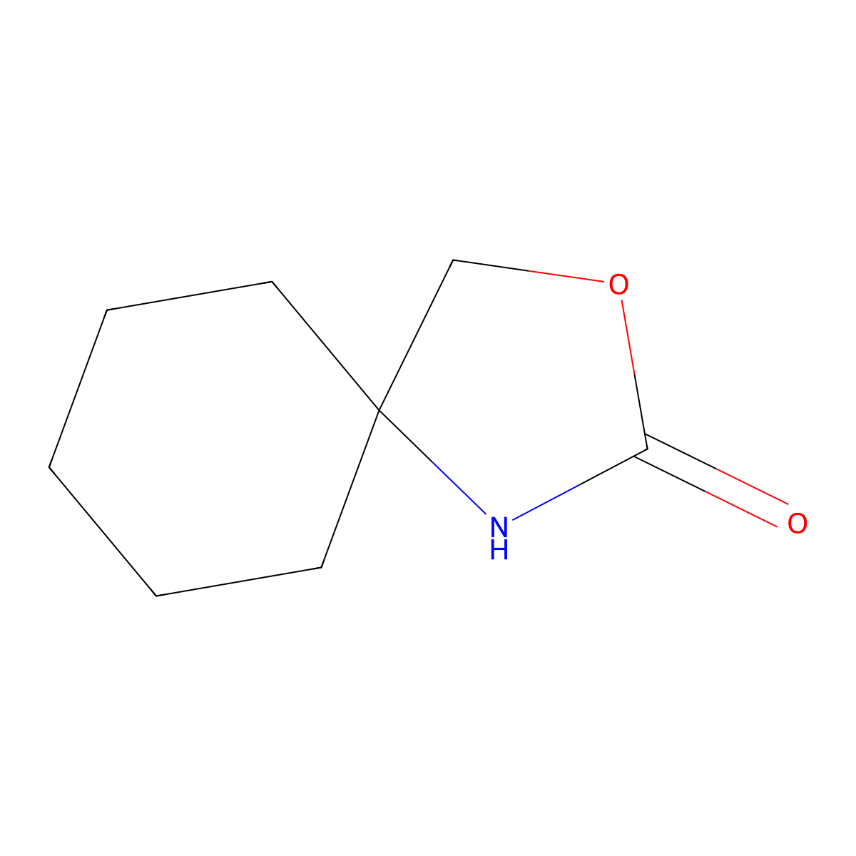 3-Oxa-1-azaspiro[4.5]decan-2-one molecular structure, CAS 444772-06-9