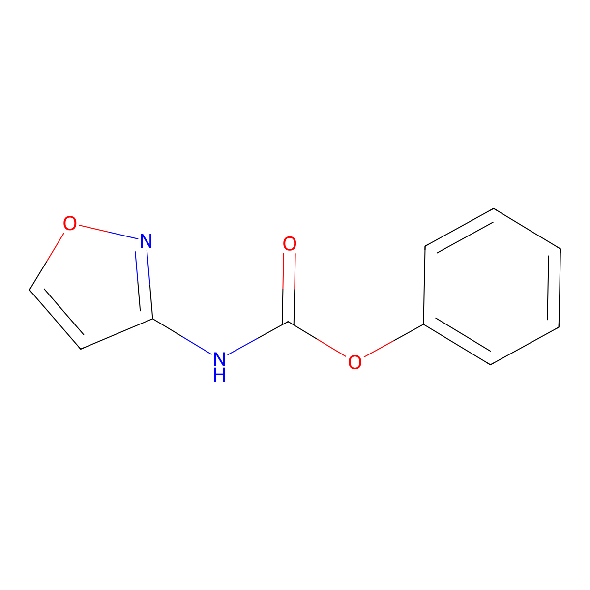 phenyl N-(1,2-oxazol-3-yl)carbamate molecular structure, CAS 444791-39-3