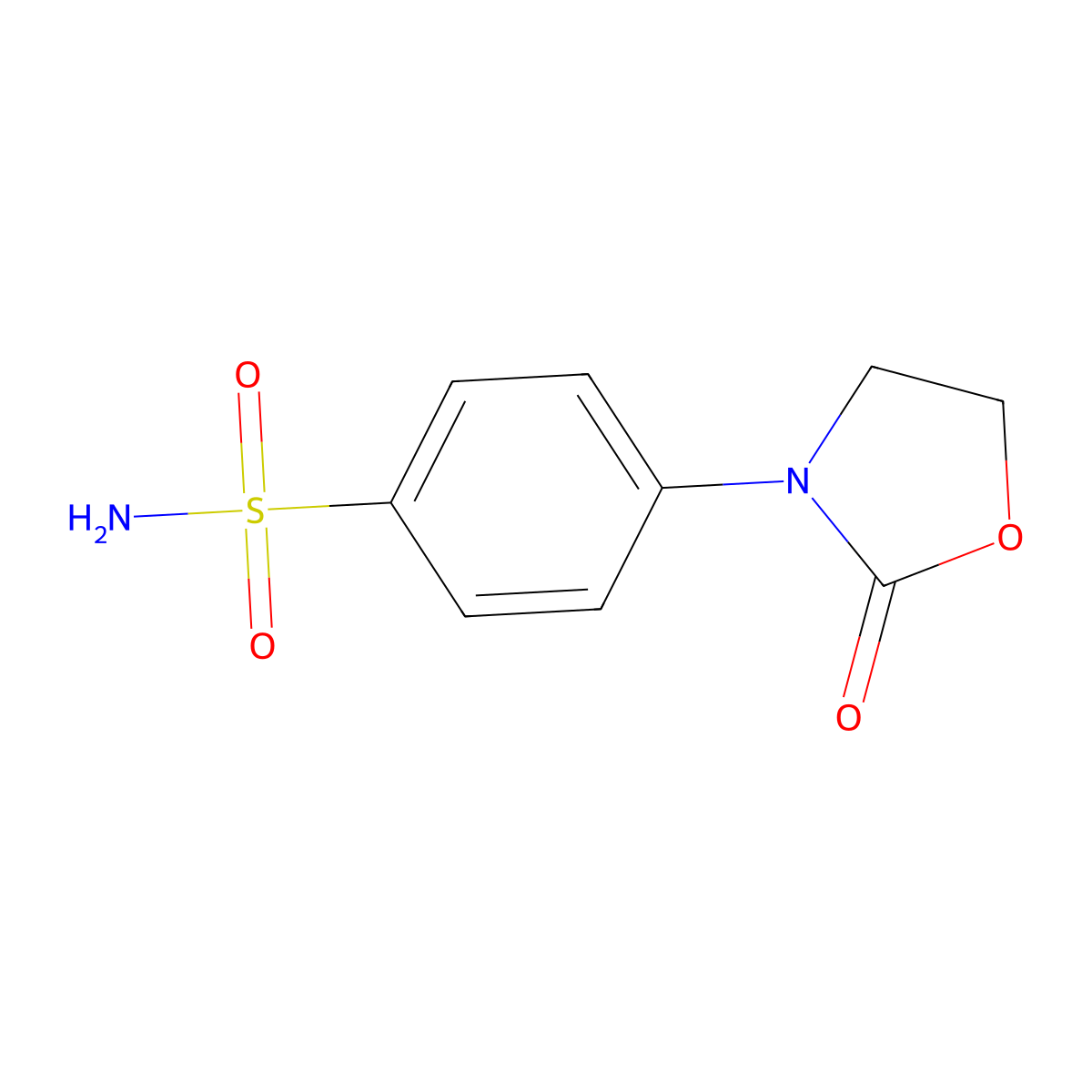 4-(2-Oxo-1,3-oxazolidin-3-yl)benzenesulfonamide molecular structure, CAS 444792-24-9